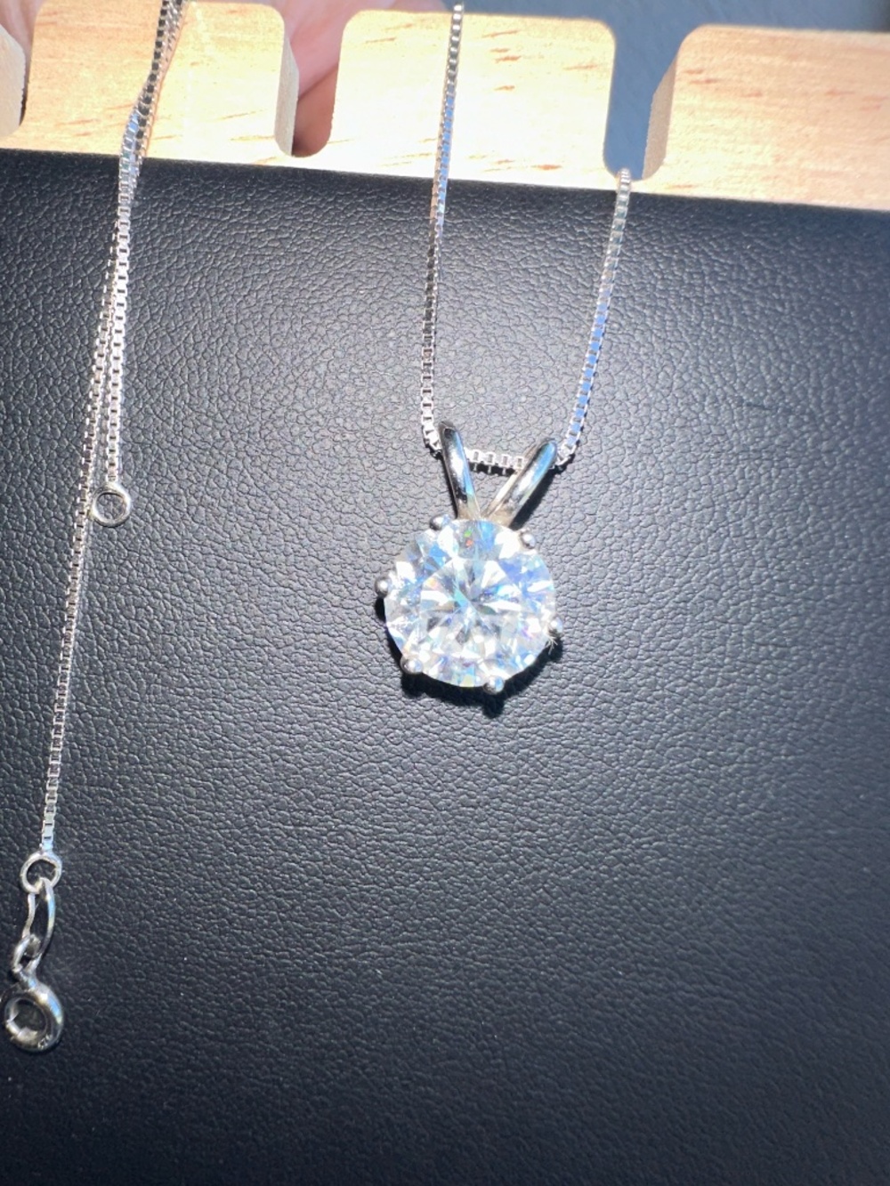 4CT Diamond 925 Necklace + Pendant GRA Certificate - Picture 2 of 9